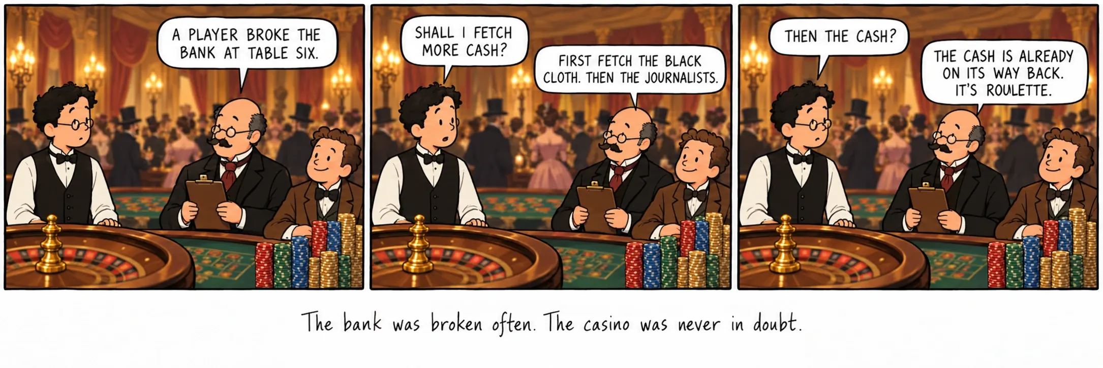Sovint es feia saltar la banca. La viabilitat del casino no va estar mai en dubte.