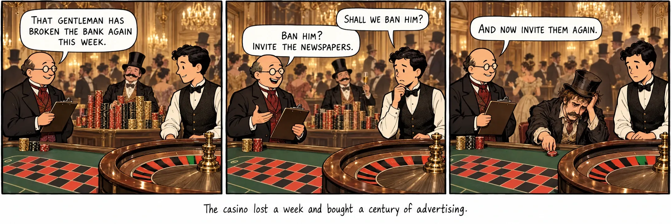 El casino va perdre una setmana i va comprar un segle de publicitat.