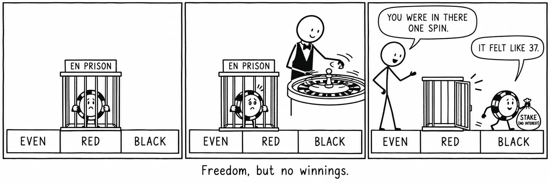 Llibertat, però sense guanys.